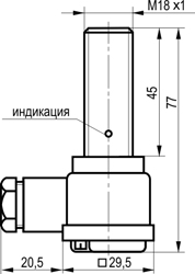 Габариты OV AT45A-32P-400-LZ